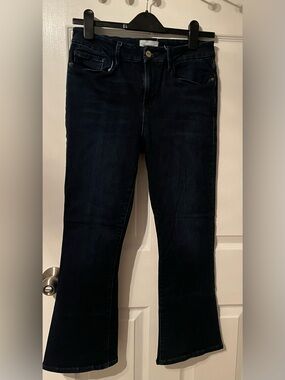 FRAME Le Crop Mini Boot Dark Wash Jeans Women’s Size 29